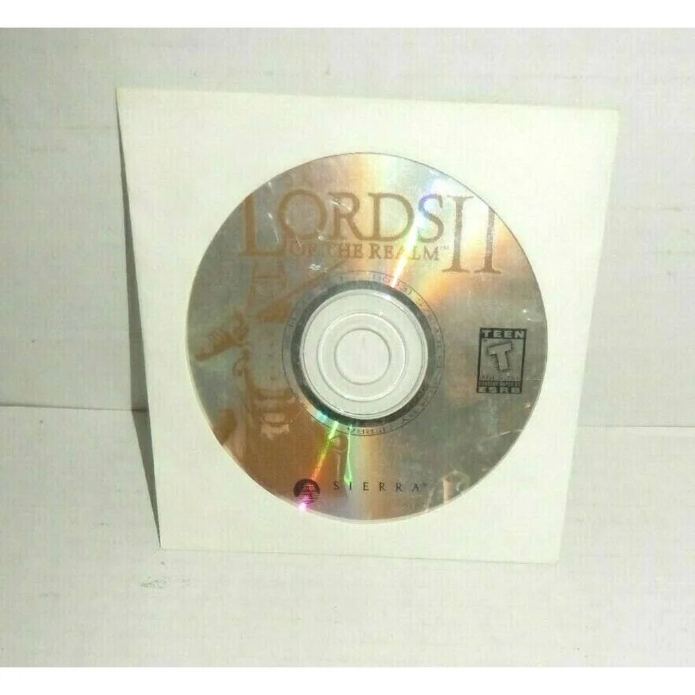 Vintage 1996 Lords Of The Realm II PC Game With Manual